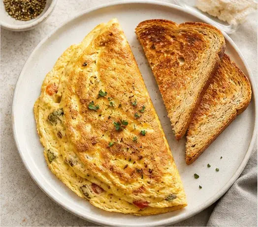 Omelette with Toast