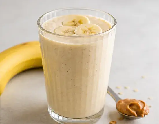Peanut Butter Banana Shake with Milk