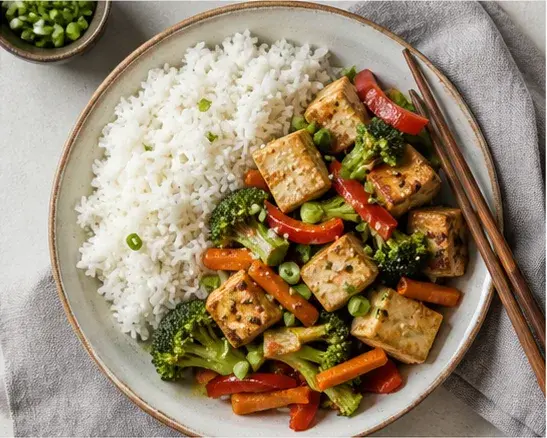 Tofu Stir-fry with Rice